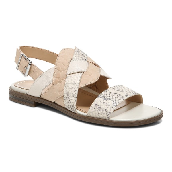 Vionic Sandals Ireland - Kendra Sandal Cream - Womens Shoes On Sale | BOFZQ-2780